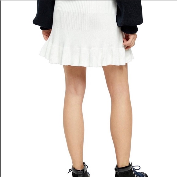 Free People Solid Gold Skirt Cream Medium NWT - Picture 4 of 9